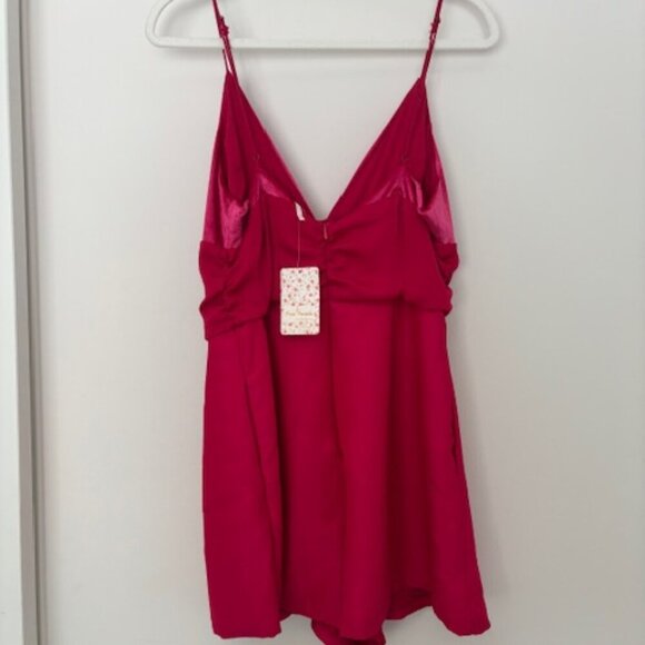 NWT Free People Sylkie Romper Moxie size 12 retail $148 - Picture 5 of 9